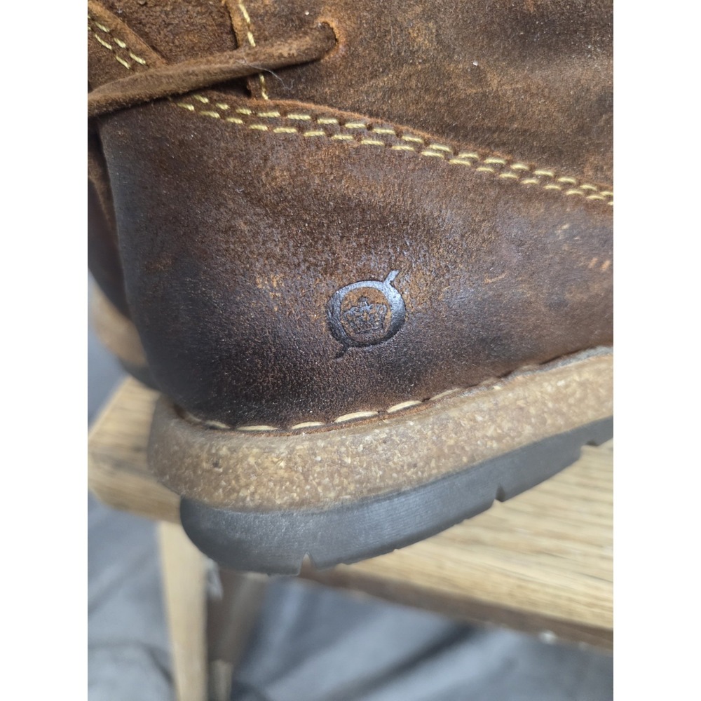 Born Taran Boots Women's Size 7.5 Brown Distressed Suede Leather Ankle Booties - Picture 11 of 13